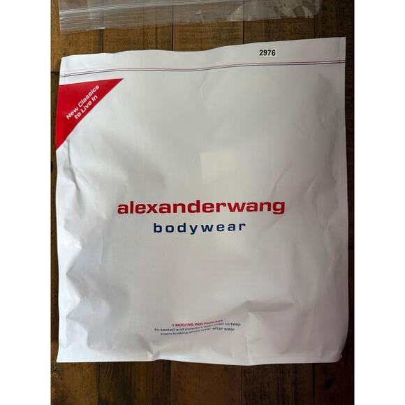 Alexander Wang Ribbed Crewneck Dress Womens Small Black Bodycon Mini Knit - Picture 4 of 7